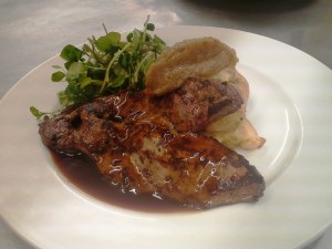 Ox liver and gooseberry jam